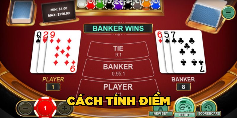 Cách tính điểm luật chơi Baccarat