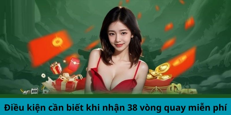 Điều kiện cần biết khi nhận 38 vòng quay miễn phí