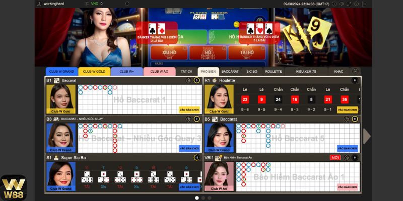 Thử vận may với Casino trực tuyến W88, thắng đậm không ngờ