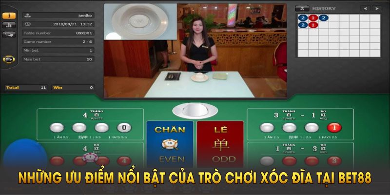 Những ưu điểm nổi bật của trò chơi xóc đĩa tại Bet88